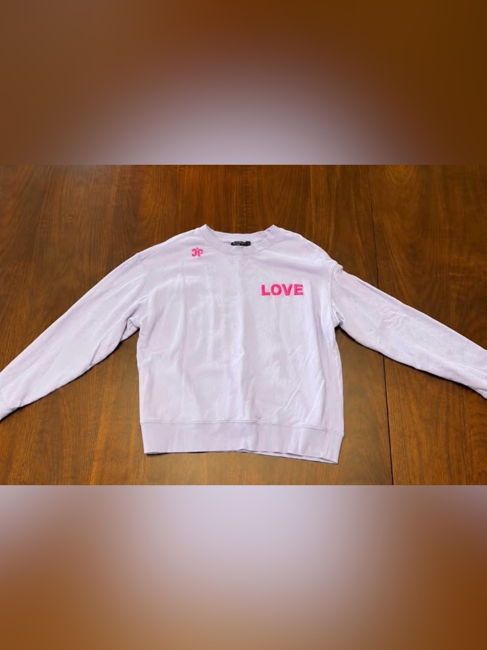 Wildfox Dogs Love Me Pink Graphic Sweatshirt Pullover Medium M Cotton